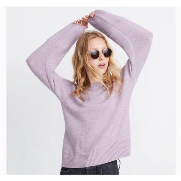 MADEWELL Payton Heather Lilac Sweater XXL NWT - Picture 1 of 8